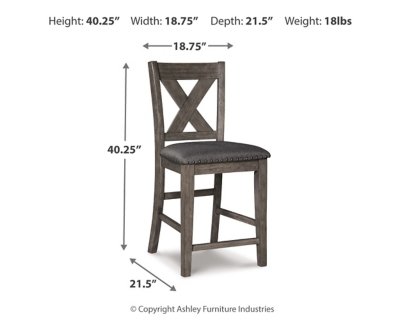 Caitbrook Counter Height Upholstered Bar Stool (Set of 2) - Image 5
