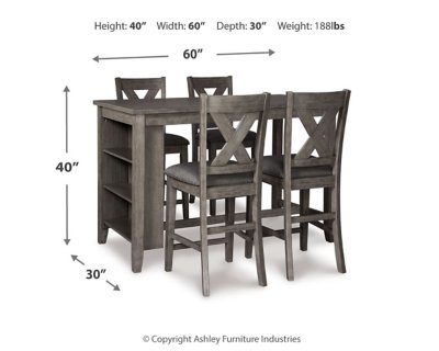 Caitbrook Counter Height Dining Table and 4 Barstools - Image 7