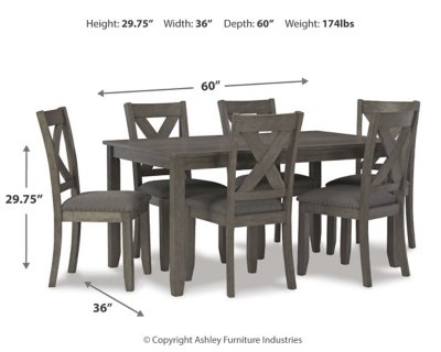 Caitbrook Dining Table and Chairs (Set of 7) - Image 5