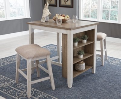 Skempton Counter Height Dining Table and Bar Stools (Set of 3) - Image 4
