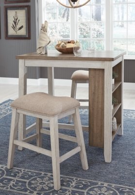 Skempton Counter Height Dining Table and Bar Stools (Set of 3) - Image 5