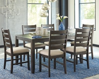 Rokane Dining Table and Chairs (Set of 7) - Image 3