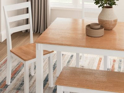 Gesthaven Dining Table with 4 Chairs and Bench (Set of 6) - Image 6