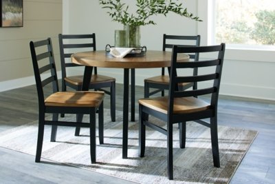 Blondon Dining Table and 4 Chairs (Set of 5) - Image 11