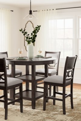 Langwest Counter Height Dining Table and 4 Barstools (Set of 5) - Image 6