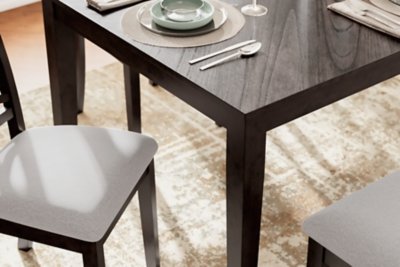 Langwest Dining Table and 4 Chairs and Bench (Set of 6) - Image 5
