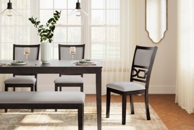 Langwest Dining Table and 4 Chairs and Bench (Set of 6) - Image 6