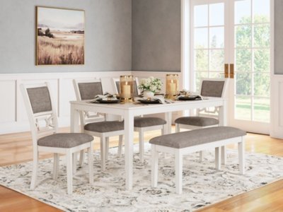 Erinberg Dining Table and 4 Chairs and Bench (Set of 6) - Image 3