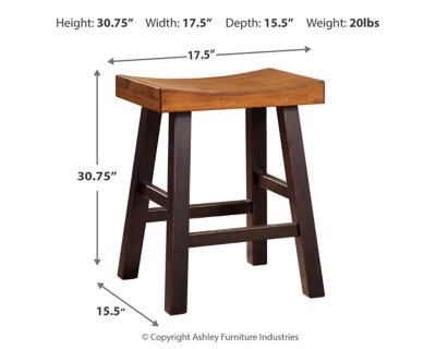 Glosco Bar Height Bar Stool (Set of 2) - Image 5