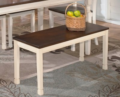 Whitesburg Dining Table, 4 Chairs, Bench and Server - Image 24