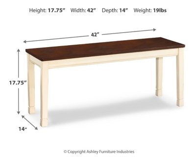 Whitesburg Dining Bench - Image 5