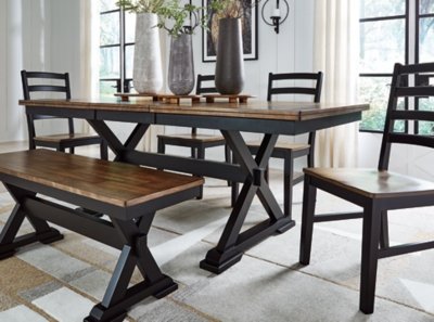 Wildenauer Dining Table, 4 Chairs and Bench - Image 20