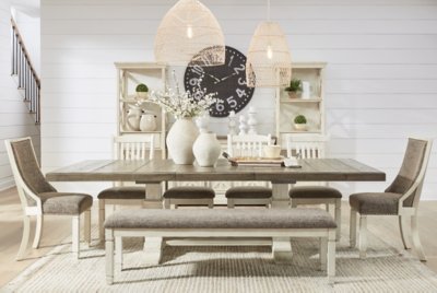 Bolanburg Dining Table, 6 Chairs and Bench - Image 9