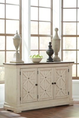 Bolanburg Dining Table with 8 Chairs and Bench with Server and 2 Stools - Image 26