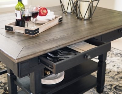 Tyler Creek Counter Height Dining Table and 4 Barstools and Bench - Image 7