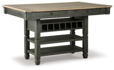Tyler Creek Counter Height Table with 4 Barstools, Server and Display Cabinet - Image 3