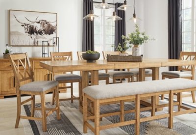 Havonplane 72" Counter Height Dining Bench - Image 11