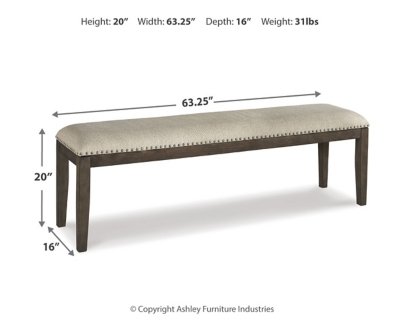 Johnelle Dining Table with 4 Chairs and Bench - Image 16