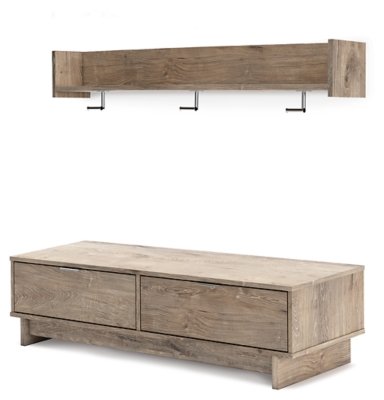 Oliah Bench with Coat Rack - Image 4