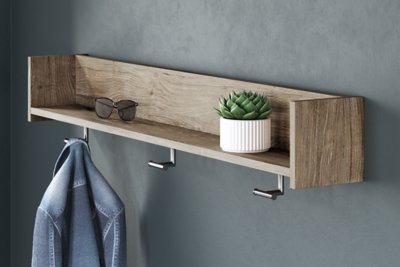 Oliah Wall Mounted Coat Rack with Shelf - Image 3