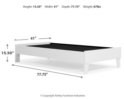 Piperton Twin Platform Bed - Image 10