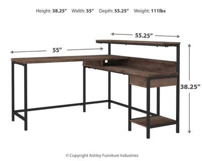 Arlenbry Home Office L-Desk with Storage - Image 12