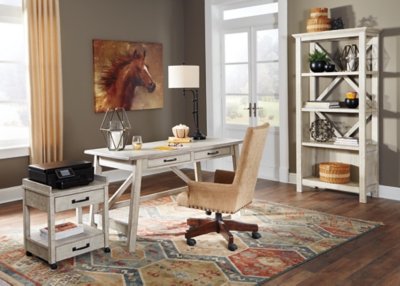 Carynhurst Home Office Desk, Bookcase and Printer Stand - Image 19