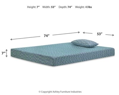 iKidz Blue Full Mattress and Pillow - Image 4