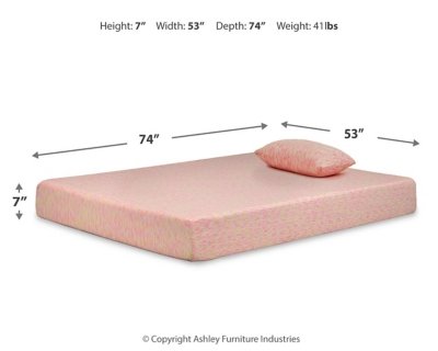 iKidz Pink Full Mattress and Pillow - Image 4