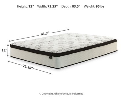 Chime 12 Inch Hybrid California King Mattress and Foundation Set - Image 5