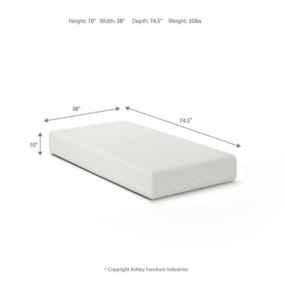 10 Inch Chime Memory Foam Twin Mattress in a Box - Image 5
