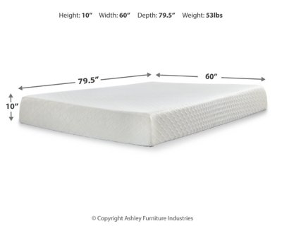 10 Inch Chime Memory Foam Queen Mattress in a Box - Image 4