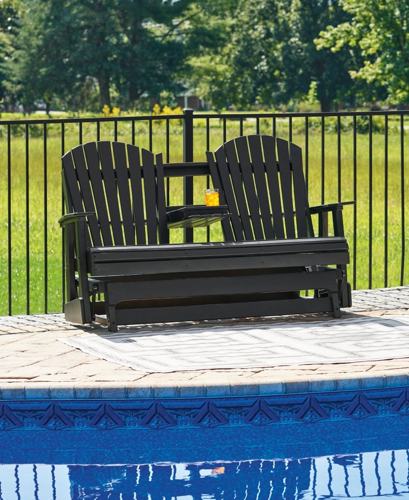 Hyland Wave Outdoor Glider Loveseat - Image 6