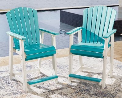 Eisely Outdoor Counter Height Bar Stool (Set of 2) - Image 3
