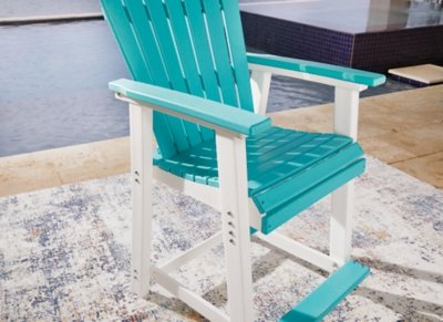 Eisely Outdoor Counter Height Bar Stool (Set of 2) - Image 9