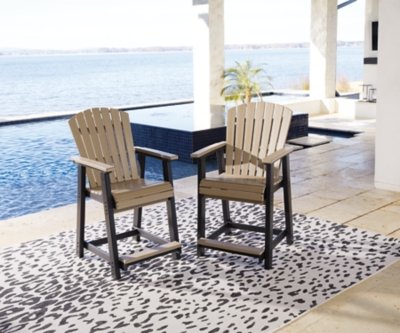 Fairen Trail Outdoor Counter Height Bar Stool (Set of 2) - Image 3