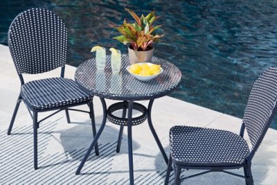 Odyssey Blue Outdoor Table and Chairs (Set of 3) - Image 7
