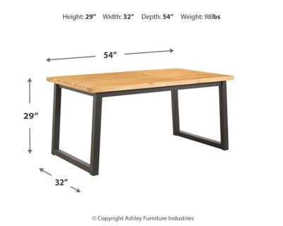 Town Wood Outdoor Dining Table Set (Set of 3) - Image 12