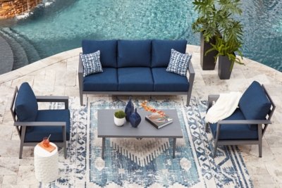 Gali Outdoor Sofa/Chairs/Table Set (Set of 4) - Image 13