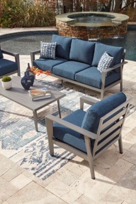 Gali Outdoor Sofa/Chairs/Table Set (Set of 4) - Image 14