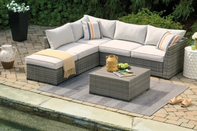 Cherry Point 4-piece Outdoor Sectional Set - Image 5