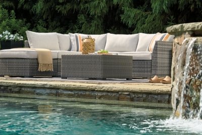 Cherry Point 4-piece Outdoor Sectional Set - Image 7