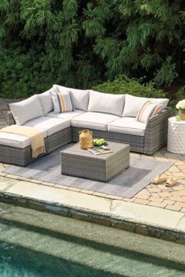 Cherry Point 4-piece Outdoor Sectional Set - Image 10