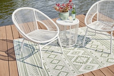 Mandarin Cape Outdoor Table and Chairs (Set of 3) - Image 14