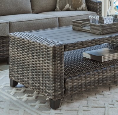 Oasis Court Outdoor Sofa/Chairs/Table Set (Set of 4) - Image 10