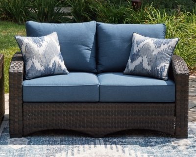 Windglow Outdoor Loveseat with Cushion - Image 3