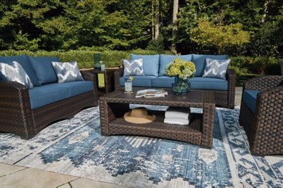 Windglow Outdoor Loveseat with Cushion - Image 10