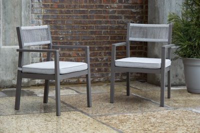 Eden Town Arm Chair with Cushion (Set of 2) - Image 3