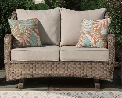 Clear Ridge Glider Loveseat with Cushion - Image 3
