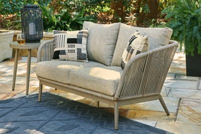Swiss Valley Outdoor Loveseat with Cushion - Image 3